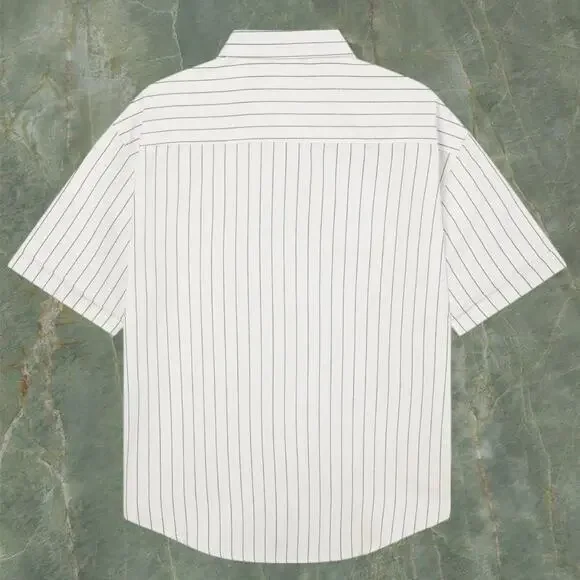 Ami Paris Cream Short Sleeve Shirt